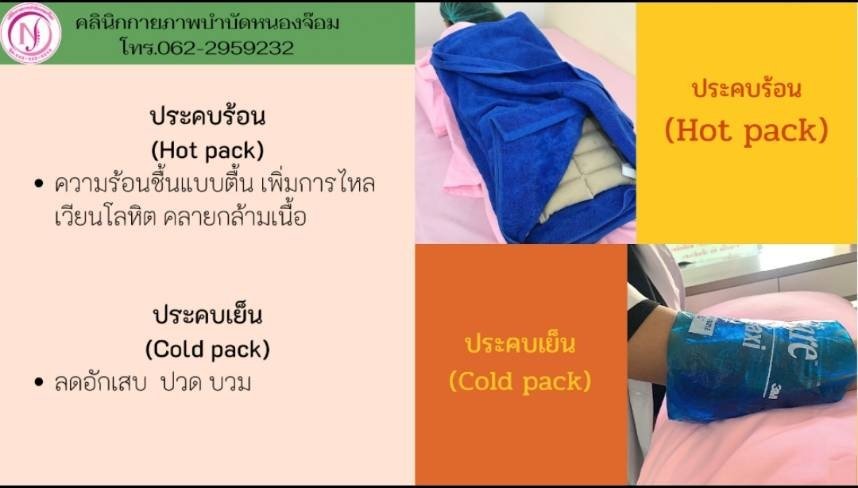 เปรียบเทียบประคบร้อน-เย็น